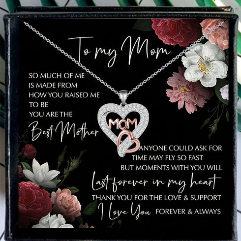 To Mom Heart Necklace, Heart Necklace
